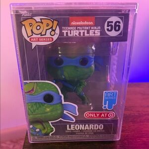 Funko Pop Art Series Leonardo Green and Blue Figure